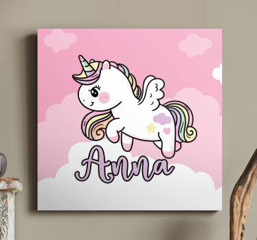 Tableau licorne fantaisie mignonne de licorne - TenStickers