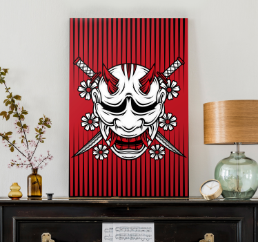 Tableau mandala art de masque démoniaque - TenStickers