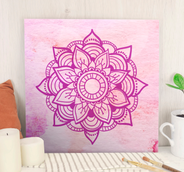 Tableau mandala botanique élaboré - TenStickers