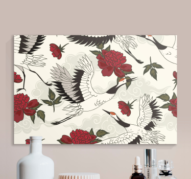 Tableau mandala crânes et fleurs - TenStickers