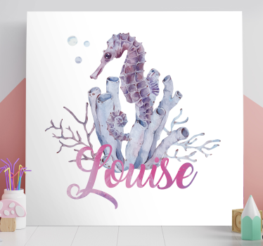 Tableau mer hippocampe et corail - TenStickers