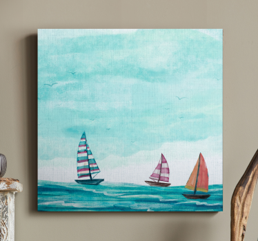 Tableau mer voiliers en mer - TenStickers