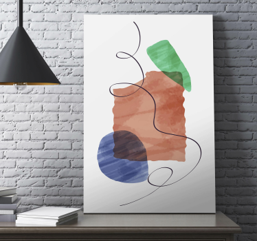 Tableau moderne arrangement de formes abstraites - TenStickers