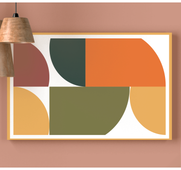 Tableau moderne composition de forme géométrique - TenStickers