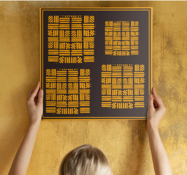 Tableau moderne concept d'arrangement géométrique - TenStickers