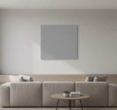 Tableau moderne design gris uni - TenStickers