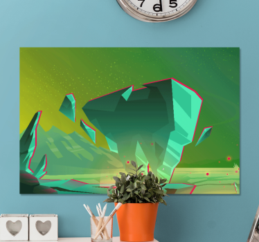Tableau moderne Éléments de paysage géométriques - TenStickers