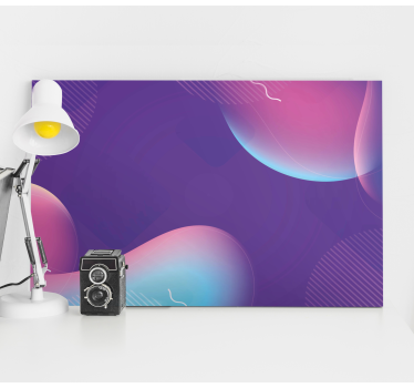 Tableau moderne formes fluides abstraites - TenStickers