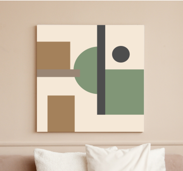 Tableau moderne formes géométriques conceptuelles - TenStickers