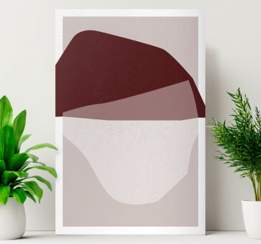 Tableau moderne fusion de formes abstraites - TenStickers