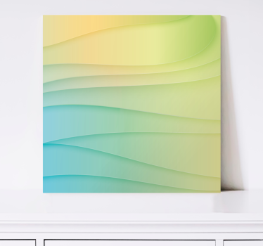 Tableau moderne fusion de motifs d'ondes - TenStickers