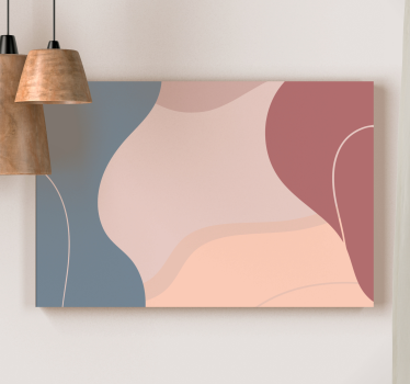 Tableau moderne harmonie des formes organiques - TenStickers