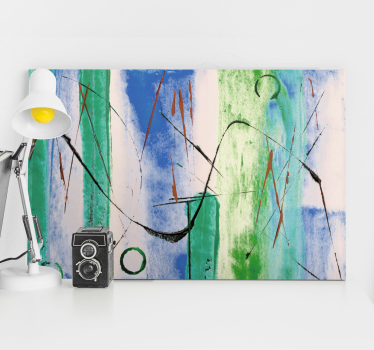 Tableau moderne lignes abstraites géométriques - TenStickers