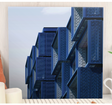 Tableau moderne structure architecturale futuriste - TenStickers