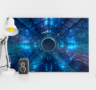 Tableau moderne vue de tunnel futuriste - TenStickers