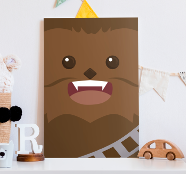Tableau monstre marron poilu - TenStickers