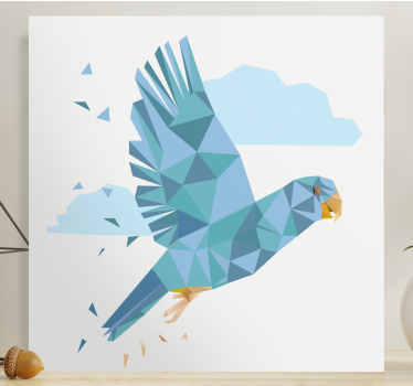 Tableau oiseaux oiseau bleu volant - TenStickers