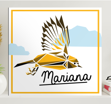 Tableau oiseaux oiseau jaune volant - TenStickers