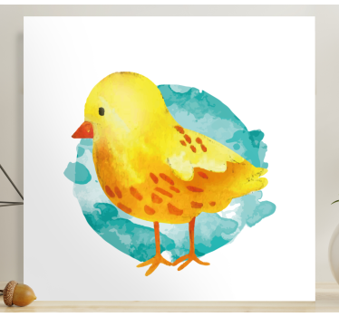 Tableau oiseaux poussin jaune charmant - TenStickers