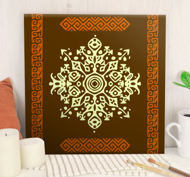 Tableau ornemental motif géométrique complexe - TenStickers