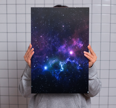 Tableau paysage Univers avec des milliers d'étoiles - TenStickers