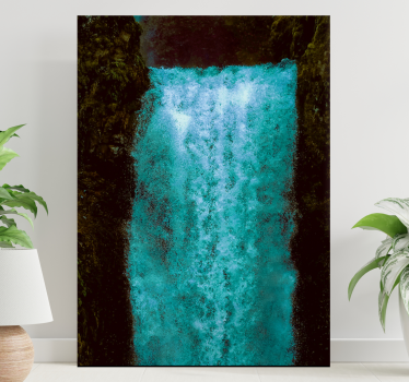 Tableau paysages cascade de chute d'eau majestueuse - TenStickers