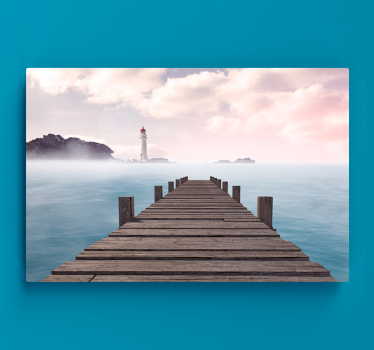 Tableau paysages chemin côtier serein - TenStickers