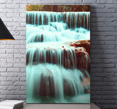 Tableau paysages chutes d'eau en mouvement - TenStickers