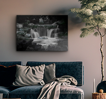 Tableau paysages chutes d'eau sereines - TenStickers