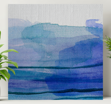 Tableau paysages couches d'eau bleue - TenStickers
