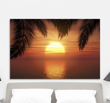 Tableau paysages crépuscule au-dessus de la mer - TenStickers