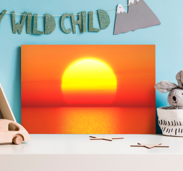 Tableau paysages crépuscule sur les marées - TenStickers