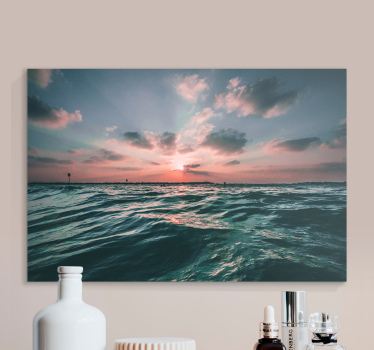 Tableau paysages crépuscule sur l'océan - TenStickers