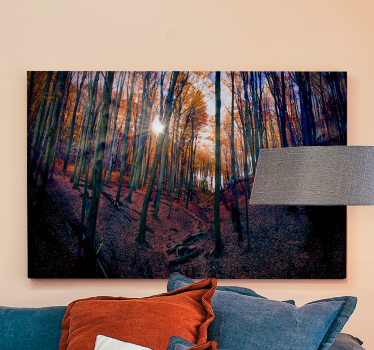 Tableau paysages Éclat de forêt en automne - TenStickers