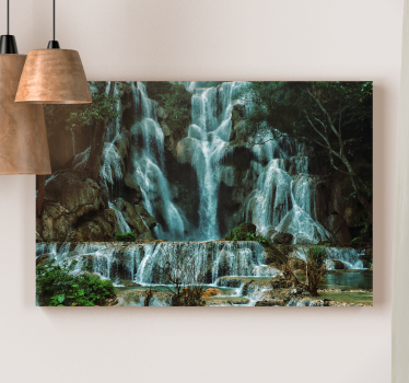 Tableau paysages grande cascade fluide - TenStickers