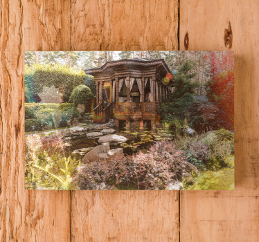 Tableau paysages jardin de détente serein - TenStickers