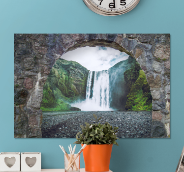 Tableau paysages perspective de grande cascade - TenStickers