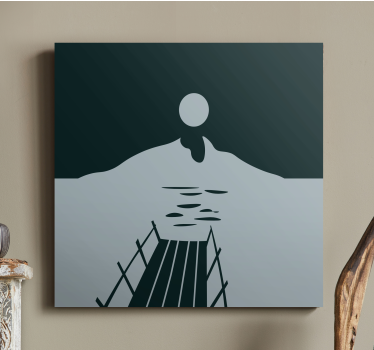 Tableau paysages quai sur l'eau - TenStickers