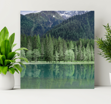Tableau paysages reflet serein des montagnes - TenStickers