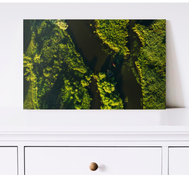 Tableau paysages rivière paisible - TenStickers