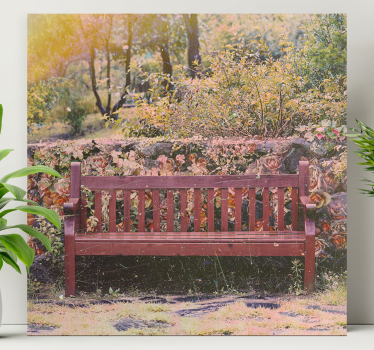 Tableau paysages scène de jardin serein - TenStickers