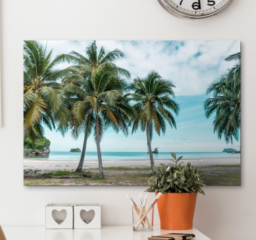 Tableau paysages scène de palmiers tropicaux - TenStickers