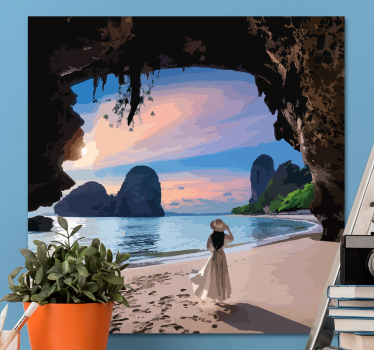 Tableau paysages vue de sérénité côtière - TenStickers