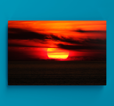 Tableau paysages vue imprenable sur le coucher de soleil - TenStickers