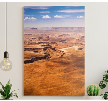 Tableau paysages vue sur le canyon du désert - TenStickers