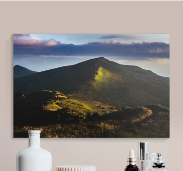 Tableau paysages vue sur le sommet de la montagne - TenStickers