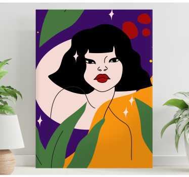 Tableau personnage art de portrait contemporain - TenStickers