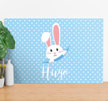 Tableau personnage lapin surprise en Éveil - TenStickers