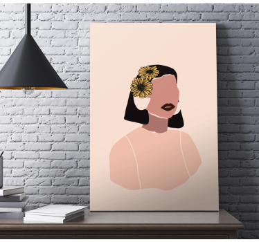 Tableau personnage portrait de femme élégante - TenStickers