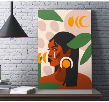 Tableau personnage portrait de femme stylée - TenStickers